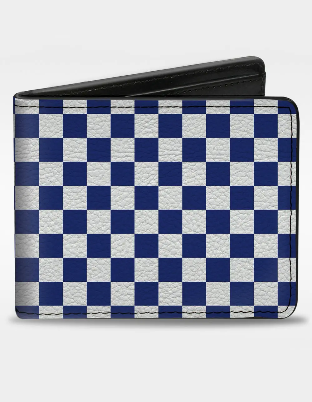 BUCKLE-DOWN  Mens Checker Bifold Wallet, Multi-Colored