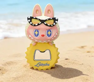 (DAREN056)The Monsters Jump into Summer Series- Bottle Opener Fridge Magnet