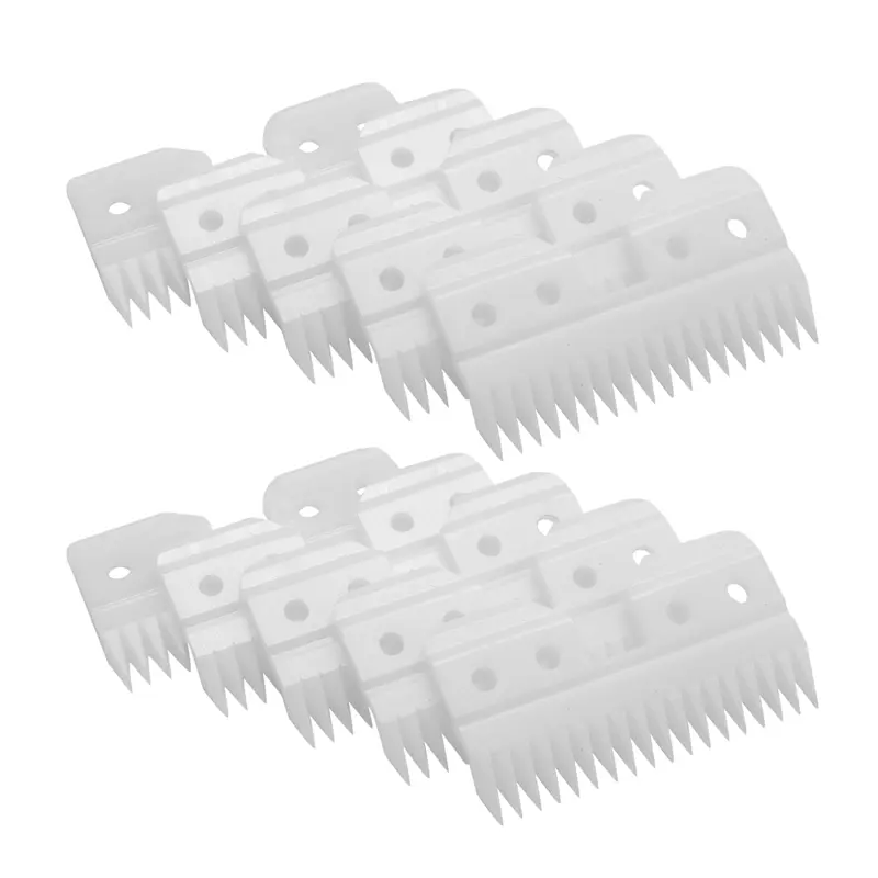 10-Piece/Lot Replaceable 18-Tooth Ceramic Cutting Blades, 10* 18 Tooth Replacement Blades for Oster A5 Series Pet Clippers, 18 Teeth
