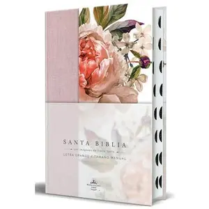 Biblia Reina Valera 1960 Letra Grande. Tela Rosada Con Flores, Manual Con Índice / Spanish Bible Rvr 1960, Large Print, Pink Floral Cloth with Index -- Reina Valera Revisada 1960, Hardcover
