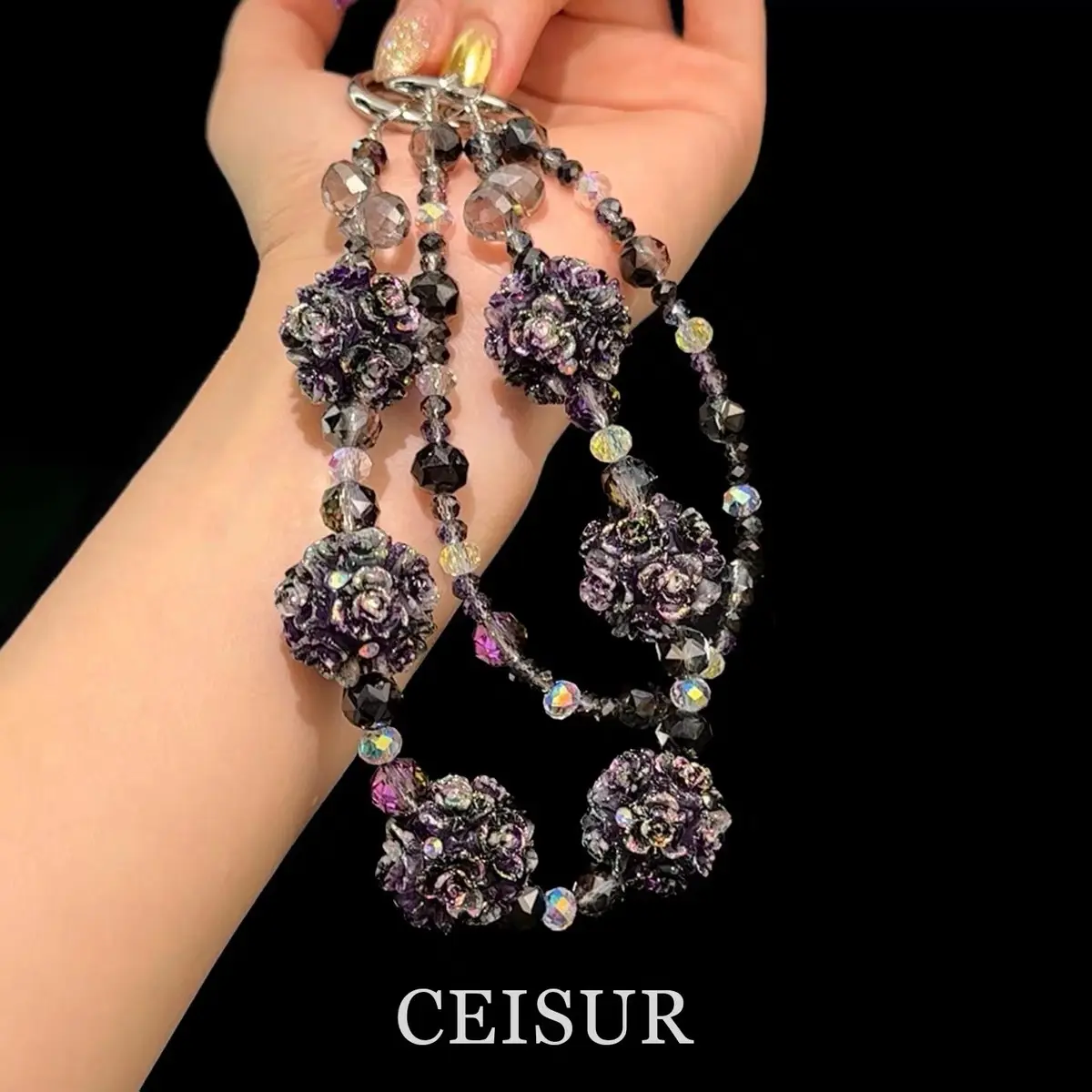 Deep purple rose ball