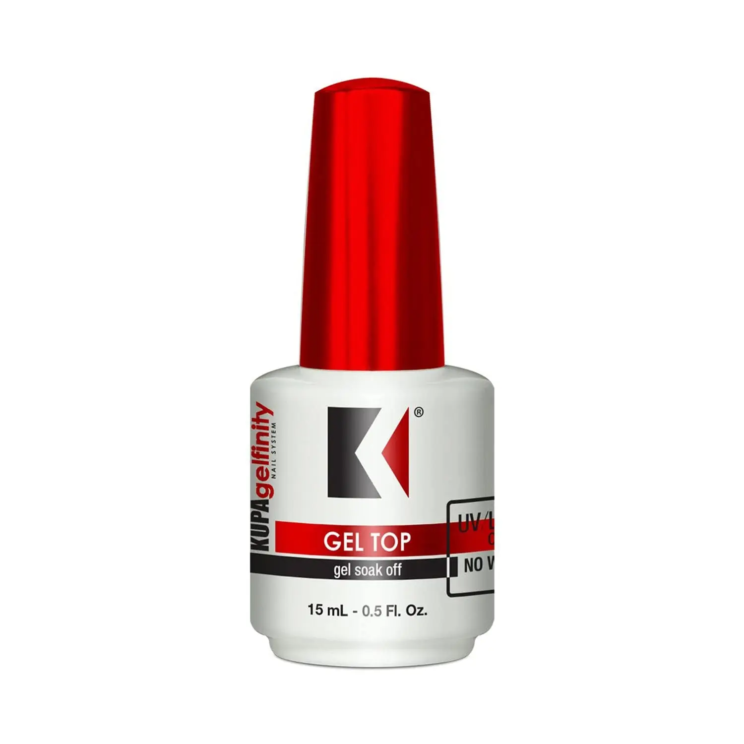Kupa Gel Top Coat Glossy Finish (No-Wipe) 0.5 Fl Oz Kupa Gel Top Coat Glossy Finish (No-Wipe) 0.5 Fl Oz