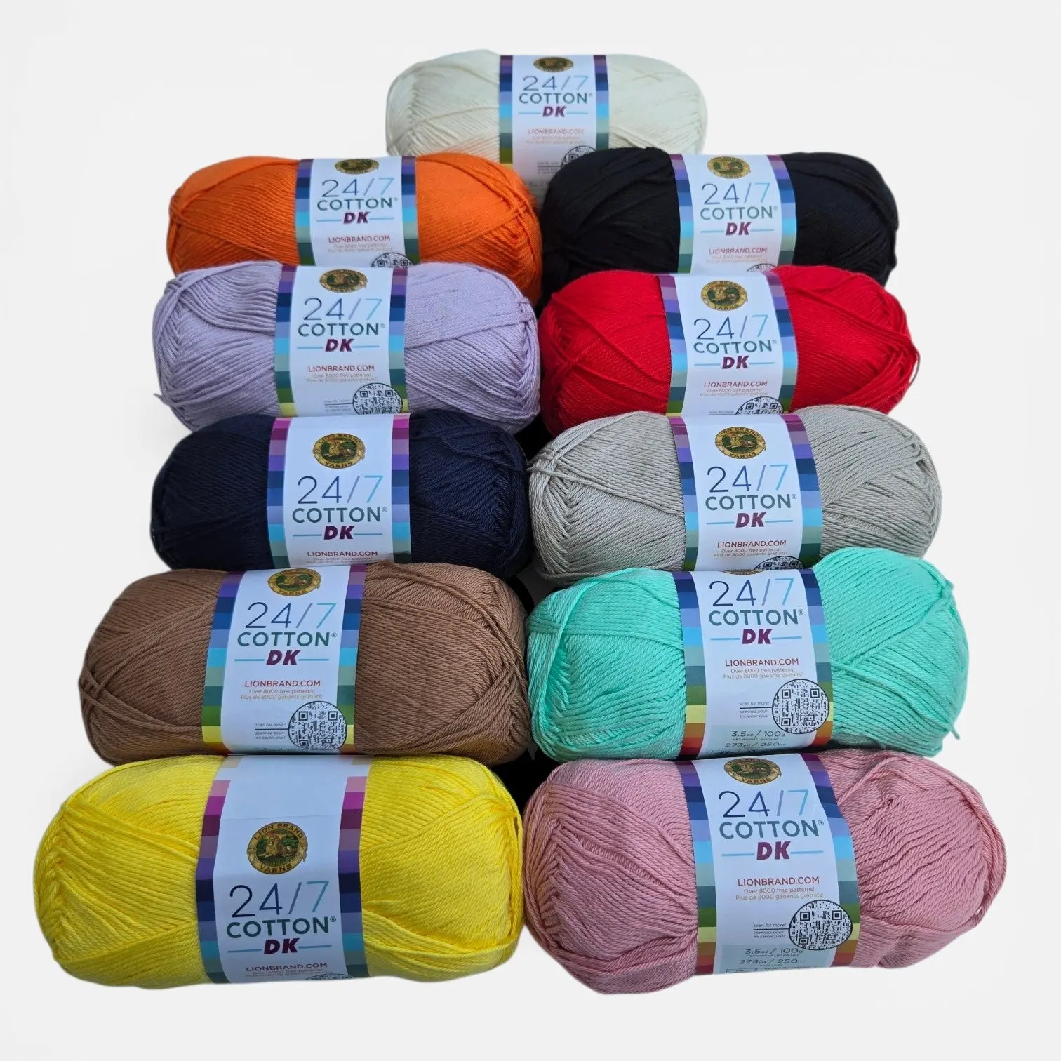 DK 24/7 Cotton Yarn, Lion Brand Dk 24/7 #3 Yarn