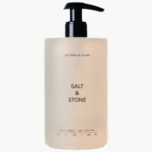 Salt & Stone  Saffron & Cedar Body Wash with Niacinamide + Probiotics - 15.2 oz / 450 ml