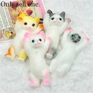 Cute Cat Shape Stress Relief Toy, Soft Plush Stretchable Fidget Toy, Anxiety Relief Gift for Kids, Office Learning Relaxation Tool