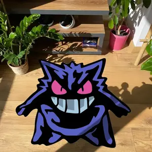 Creative Cartoon Monster Design Carpet, Irregular Rug, Soft Comfortable Plush Mat, Hand Wash Only, Suitable for Living Room Bedroom