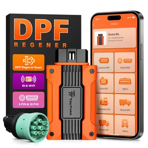 TopTekk Smart DPF Regeneration Tool, DPF Reset Device for Heavy Duty Trucks, Compatible with Paccar Engines, Real-Time Data Monitoring and Code Reset