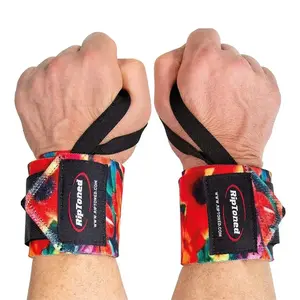 Wrist Wraps (Stiff) - Large Flower