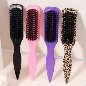 1PC Sharp Tail Edge Control Brush with Pointed Tail Comb, Vintage Oil Head Hair Styling Brush for Hairline Shaping, Flyaway Hair, Beard Grooming, Braiding & Salon Styling, Versatile Use, Hair Styling Combs