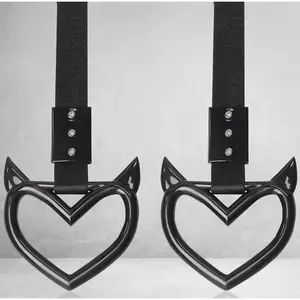 2 PCS Car Accessories Heart Handle Strap Drift Charm, Hanging Ring Exterior Keychain Decoration for Car universal holder Car Decals Car Ornament