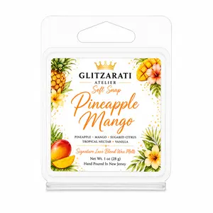 Pineapple Mango | Signature Luxe Blend Wax Melt | Juicy Pineapple, Mango, Citrus & Sweet Musk | 1 oz Clamshell | Glitzarati Atelier™