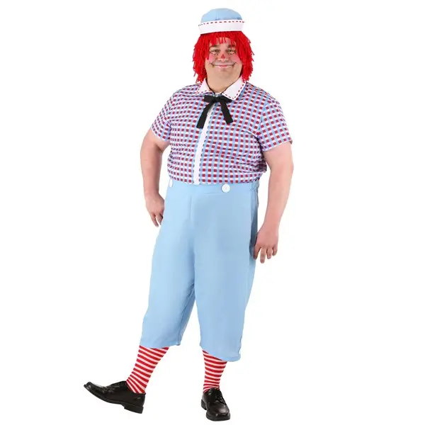 Plus Size Raggedy Andy Men's Costume