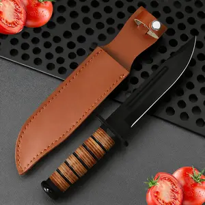 High-end steel outdoor knife, ergonomic handle blade, fruit knife, meat knife, multifunctional knife for home and camping, a premium gift for camping enthusiasts Family Gift