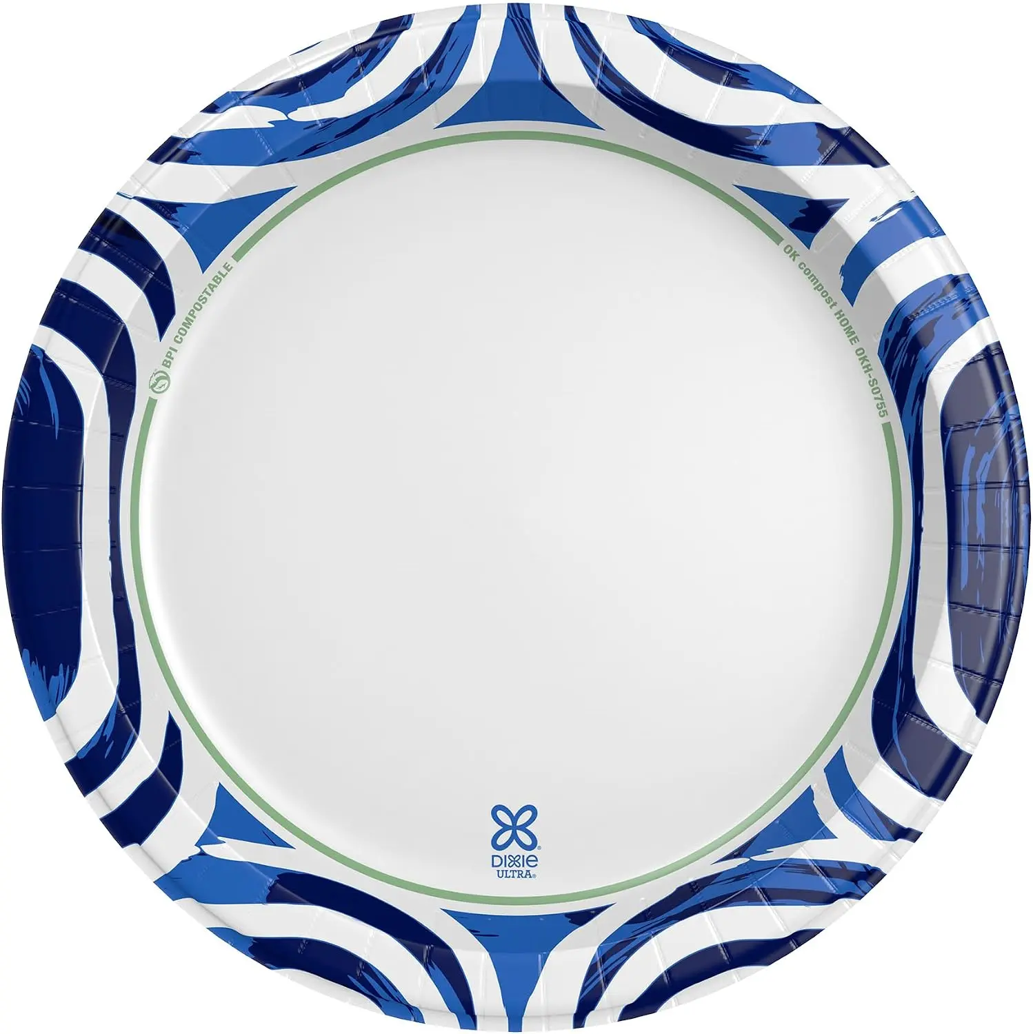 Ultra, Large Paper Plates, 10 Inch, 44Count, 3X Stronger*, Heavy Duty, Microwave-Safe, Soak-Proof, Cut Resistant, Disposable Plates For Heavy, Messy Meals