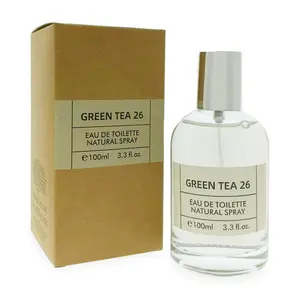Green Tea 26 Eau de Toilette Natural Spray Perfume for Men & Women 100ml/3.3fl.oz. - Refreshing Scent