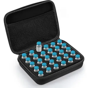 30 Slots Insulin Peptide Fridge Carrying Case Vial Holder Storage Protector Bag, Fits Standard 10ml Vials, Insulin Cooler Travel Kits Case Organizer Diabetes Protector