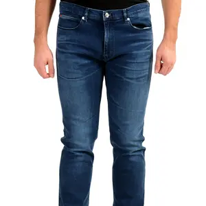 Hugo Boss Men's "Hugo 708" Slim Fit Blue Wash Straight Jeans US 32/34 IT 32/34