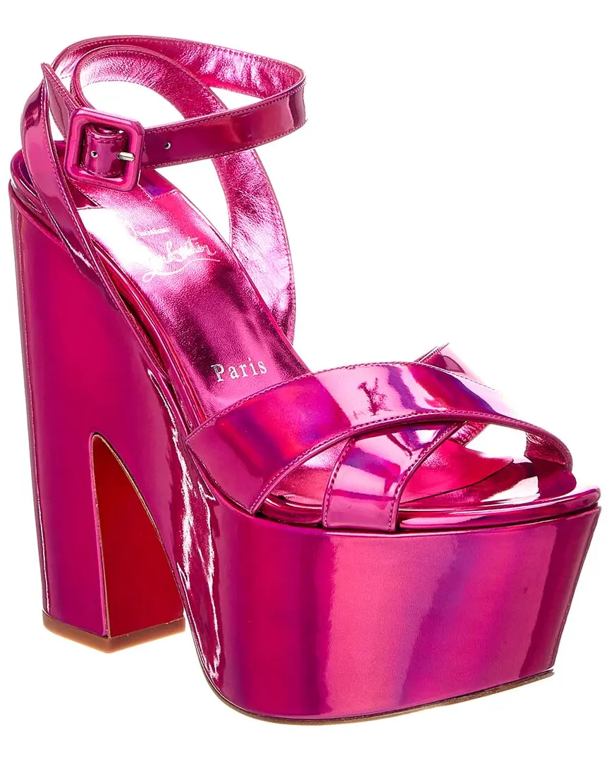 Christian Louboutin 160 Patent Wedge Sandal