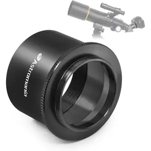 Astromania 2" T2 Focal Telescope Camera Adapter for SLR/DSLR Cameras Metal Telescope Camera Astrophotography Accessory Simply Attach Camera to Telescope M42 T Mount Adapter Compatible for Canon Nikon
