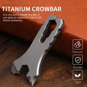 Titanium Alloy Pry Bar, Durable and Lightweight, Ideal for Home Repair Tools, Strong and Reliable Construction Equipment