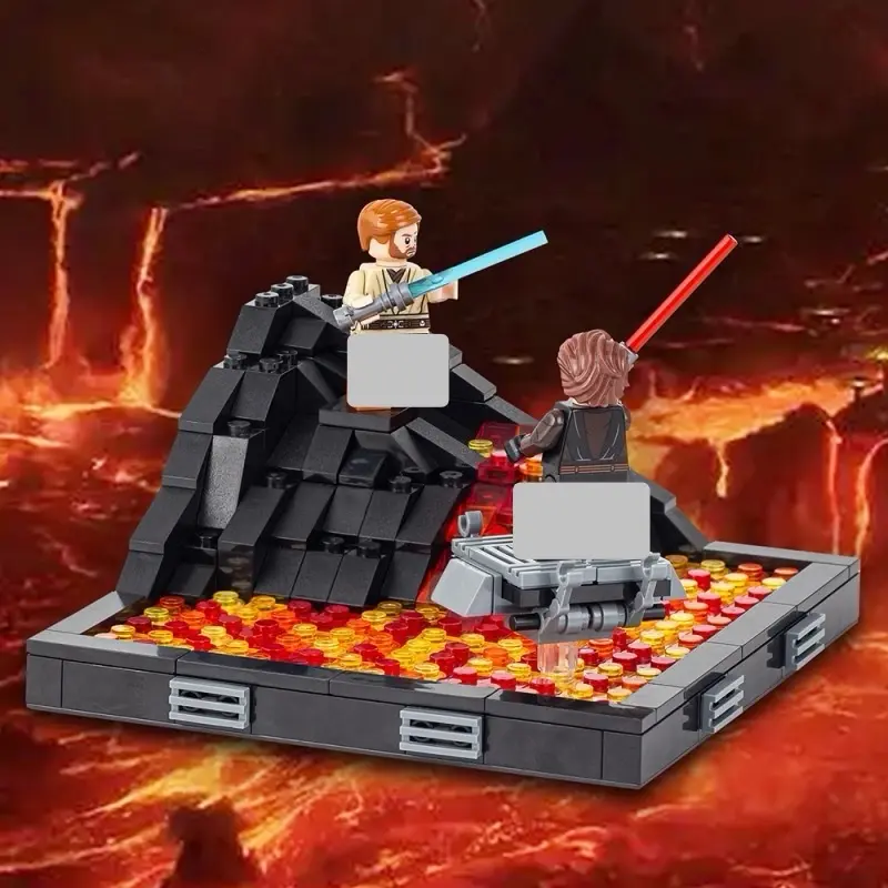 Duel on Mustafar anakin with Minifigure Star Clone Wars