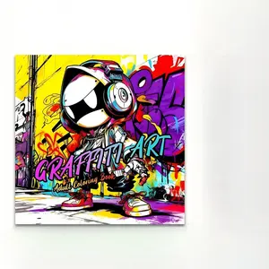 Hot Selling Graffiti Art Coloring Book Thickened Hand Drawing Paper Fill-In Coloring Book, Ideal for Artists & Beginners, Art Sketchbooks