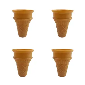 4 Piece Ice Cream Storage Container Set for Homemade Desserts, 1 Quart Freezer Snack Containers with Leakproof Lids, Reusable Ice Cream Containers