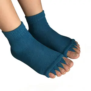 Breathable Yoga Exposed Toe Socks Women Cotton Open Five Finger Socks Correction of Thumb Eversion
