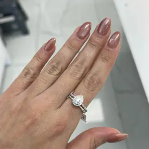 Anillo de compromiso Duo  para dama en diamantes
