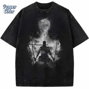 Zoro - Three Swords OP Graphic Tee, One Piece Shirt, OP Shirt, Anime Shirt, Vintage T-Shirt, Anime Merch, Unisex Cotton Crewneck T-Shirt Menswear Womenswear Streetwear Top