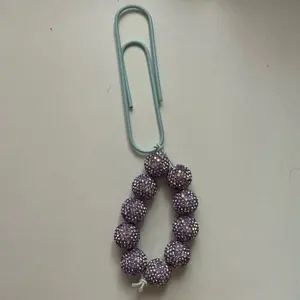 Lavender Sparkle Loop Paperclip Charm