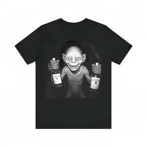 Gollum Drunk Funny Graphic Tee |   LOTR Middle-earth Humor Short Sleeve for Movie Fans