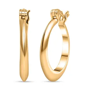 Classic Hoop Earrings in 10K Yellow Gold 3.74 Grams Christmas Gifts