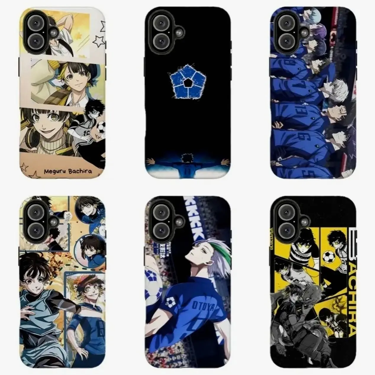 Blue Lock Soccer Anime Phone Case, Compatible with iPhone X, 11, 12, 13, 14, 15, 16, 17 & more