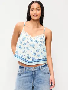 Old Navy Women's Lace-Trim Scarf Tank Top