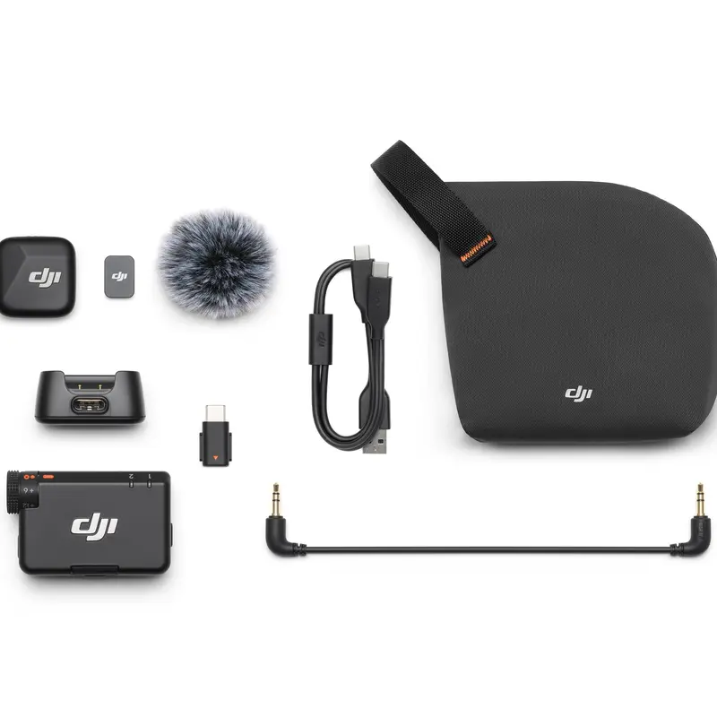 DJI Mic Mini Transmitter, Receiver & Accessories