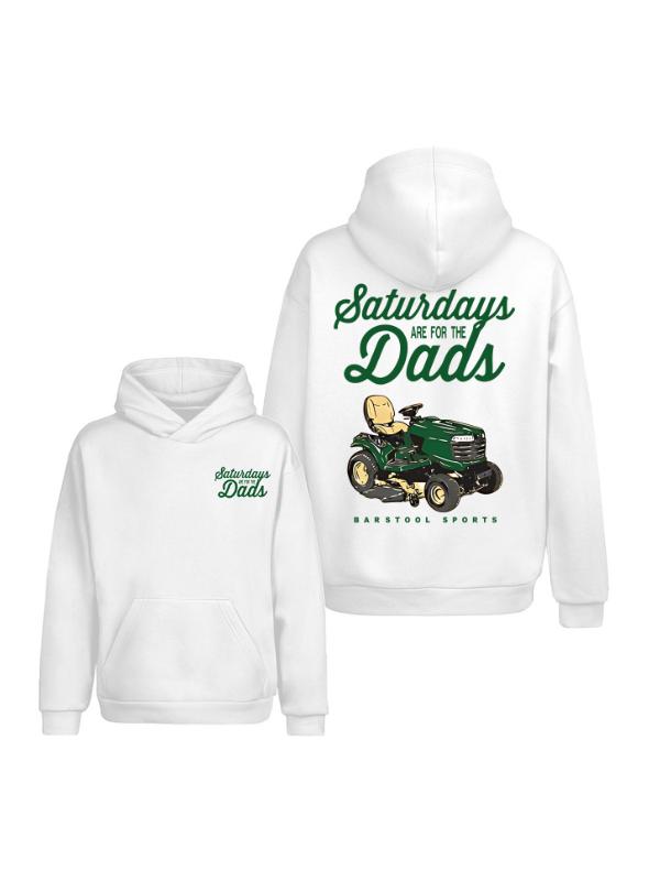 Saturdays Are For The Dads Riding Mower Pocket T-Shirt – Sweater – Hoodie, Golf Hoodie, Gift For Dad, Father’s Day Present, Lawn Mower Graphic Tee