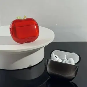 Transparent Fruit Airpods pro 2/1 Earphone Case Drop-proof Apple Shape TPU soft Design Customised Personalised Airpods Pro Case