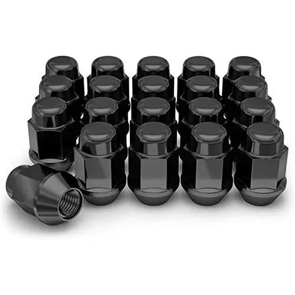 BILLET4X4 Lug Nuts - RR/D90/DISCO I – 16MM Acorn Black (Qty 20) (4X4 Vehicles)