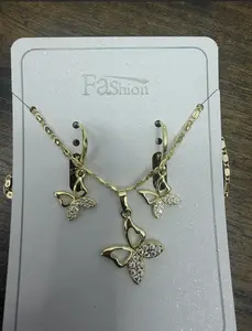 Earrings & Necklace Set mariposas