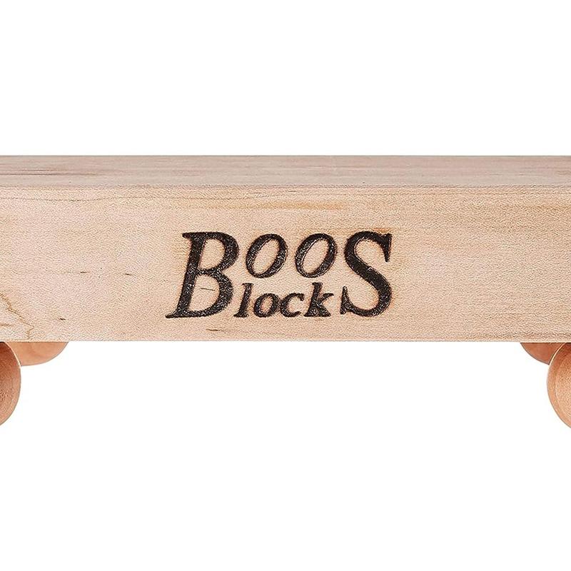 John Boos Small Maple Wood Edge Grain Cutting Board for Kitchen, 9" x 9" x 1.5" Chopping Knives