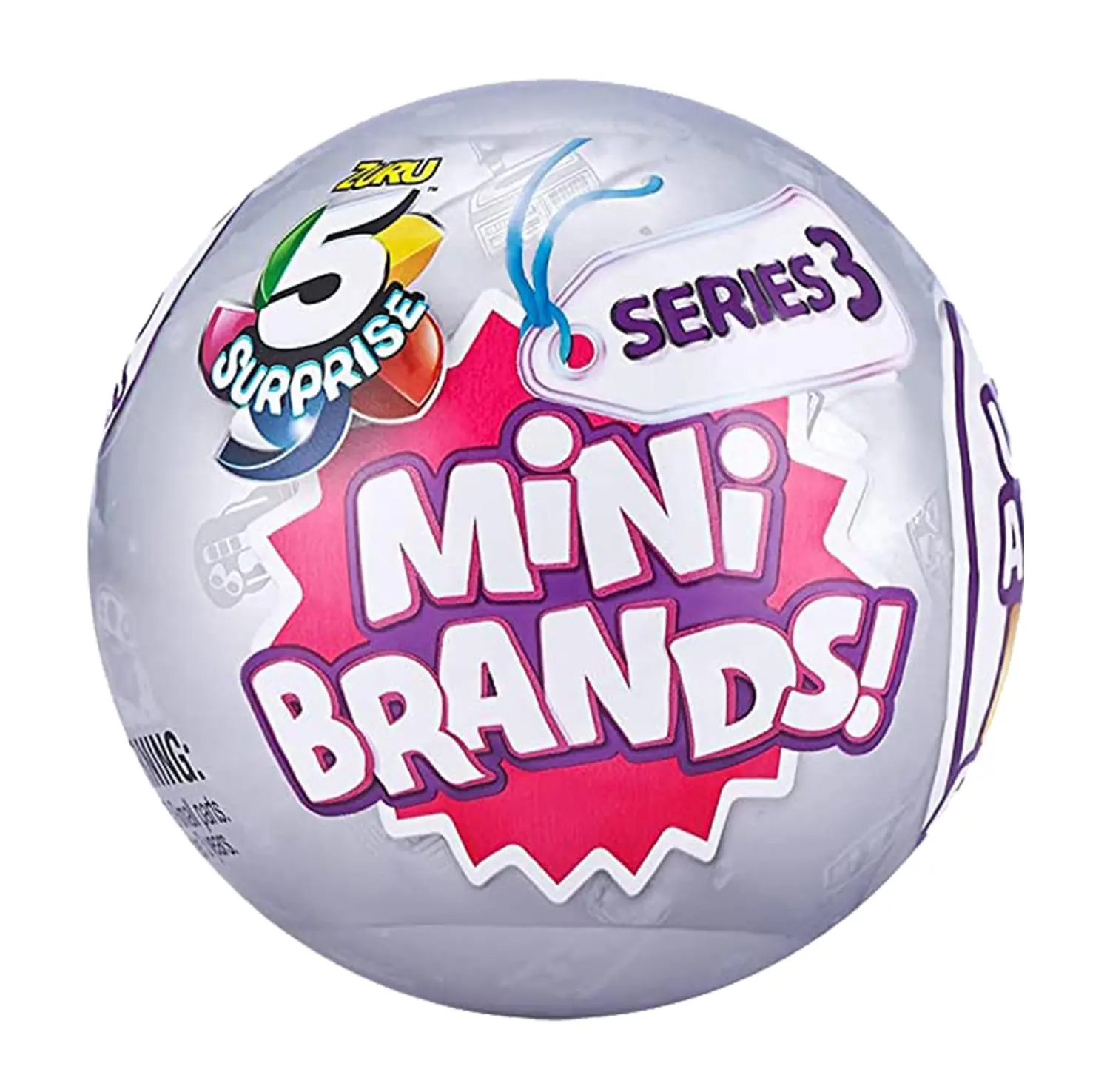Zuru 5 Surprise Mini Brands Mystery Capsule Series 3 | 5 Random Mini Toys