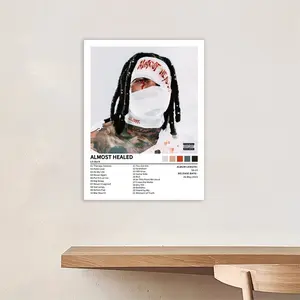 Lil Durk - Almost Healed - Album Cover Canvas Poster - Home Decor, Bedroom/Dorm Birthday/Christmas/New Year's Gift, Suitable for Living Room and Sleeping Area, Retro Style, Ideal for Hip Hop Fans, Frameless