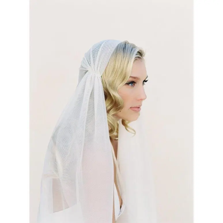 English Net Juliet Cap Veil #1108
