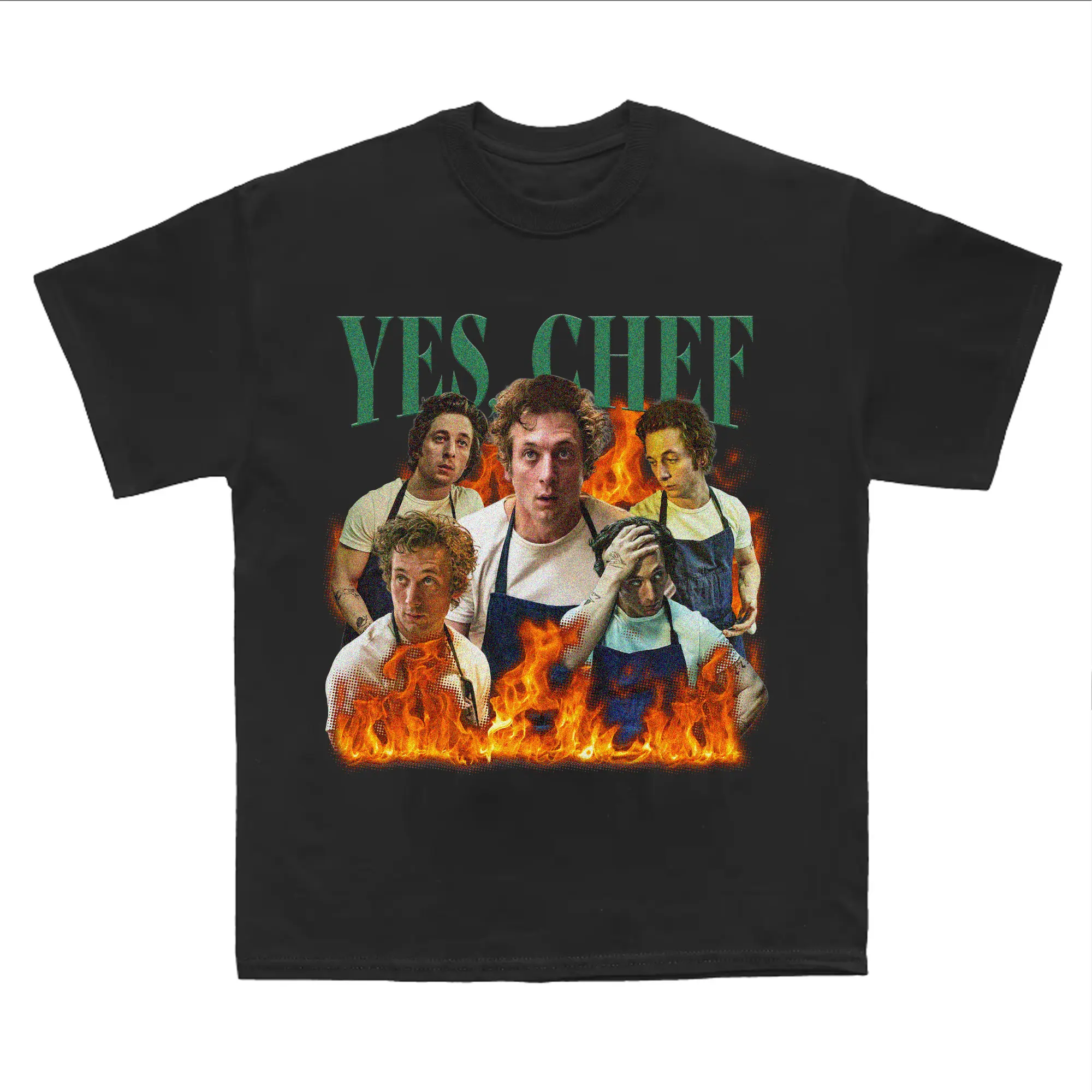 Vintage Yes Chef Shirt Retro Yes Chef Jeremy Allen White Shirt, Vintage Jeremy Allen White The Bear Cotton Fabric
