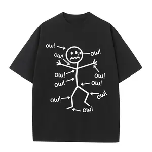 Humorous Chronic Pain Awareness T Shirt for Summer Casual Wear Round Neck Short Sleeve Machine Washable Everyday Top