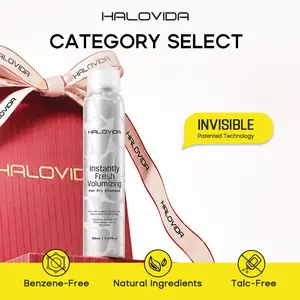 Halovida Instant Fresh Volumizing Invisible Dry Shampoo - Organic Cleansing Conditioner for Voluminous & Hydrated Hair, Absorbs Oils,Gentle,Clarifying Shampoo(150ml/60ml),#SummerVibes #petlovers