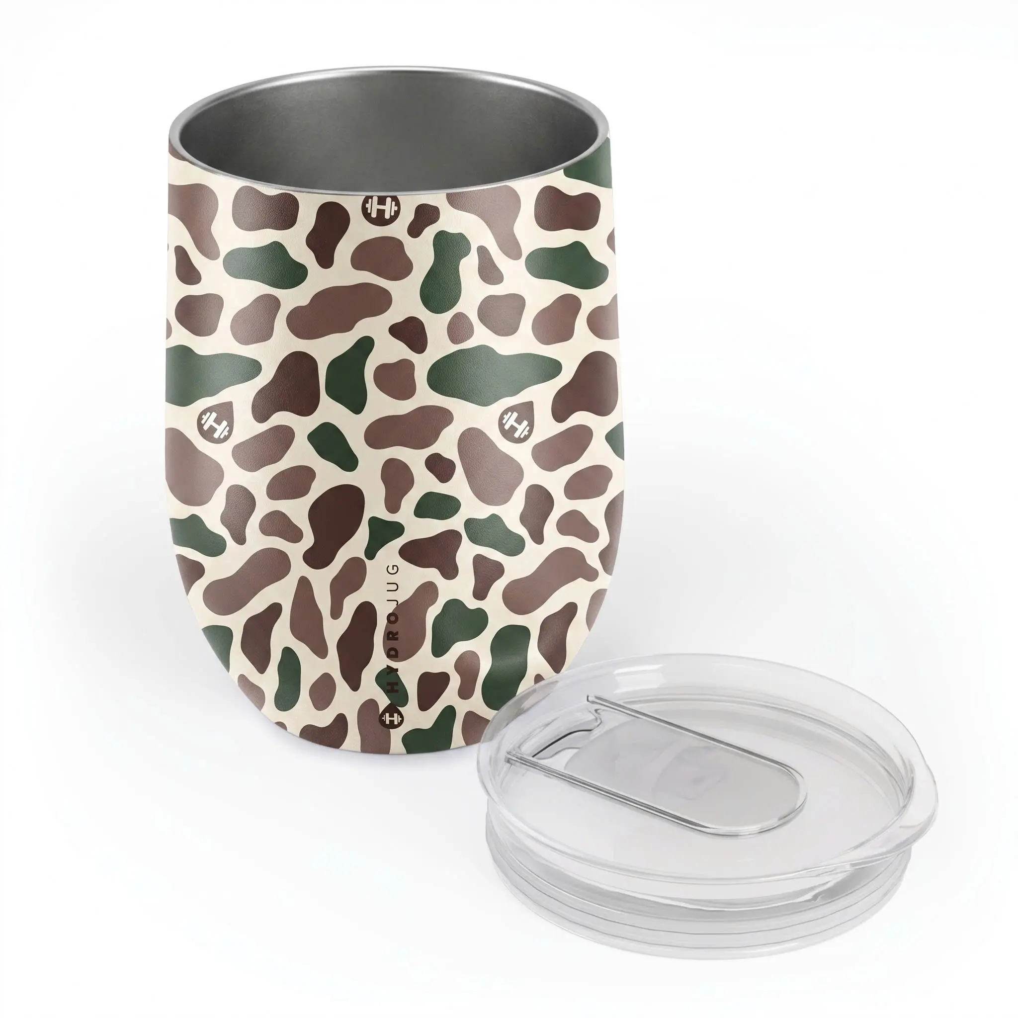 [SALE]HydroJug Camo Print Insulated Wine Tumbler - Stainless Steel Stemless Travel Cup