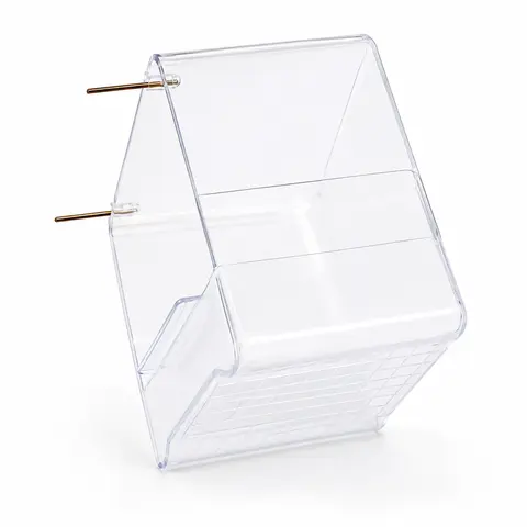 Transparent Bird Bath Tub | Hanging Bath for Canaries, Finches, Budgies & Small Birds