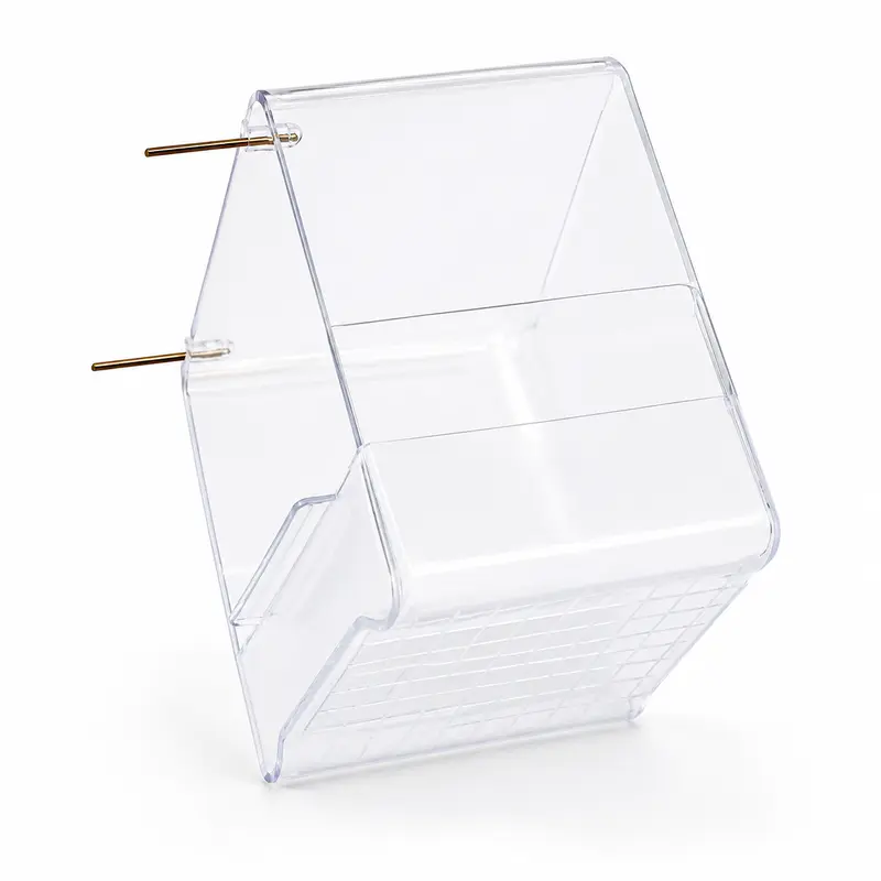 Transparent Bird Bath Tub | Hanging Bath for Canaries, Finches, Budgies & Small Birds